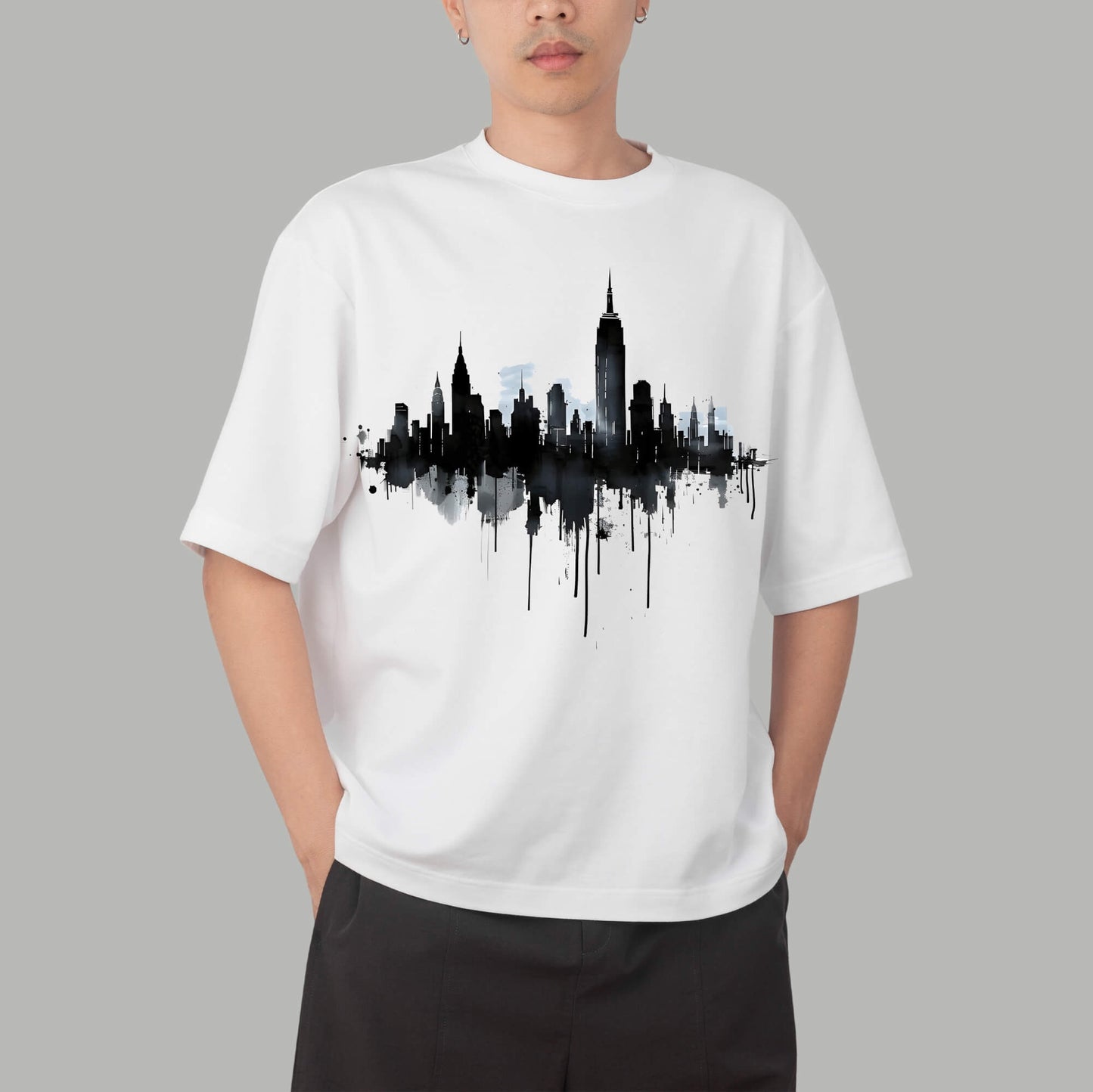 Amazing City – Graphic Printed Oversized T-shirt