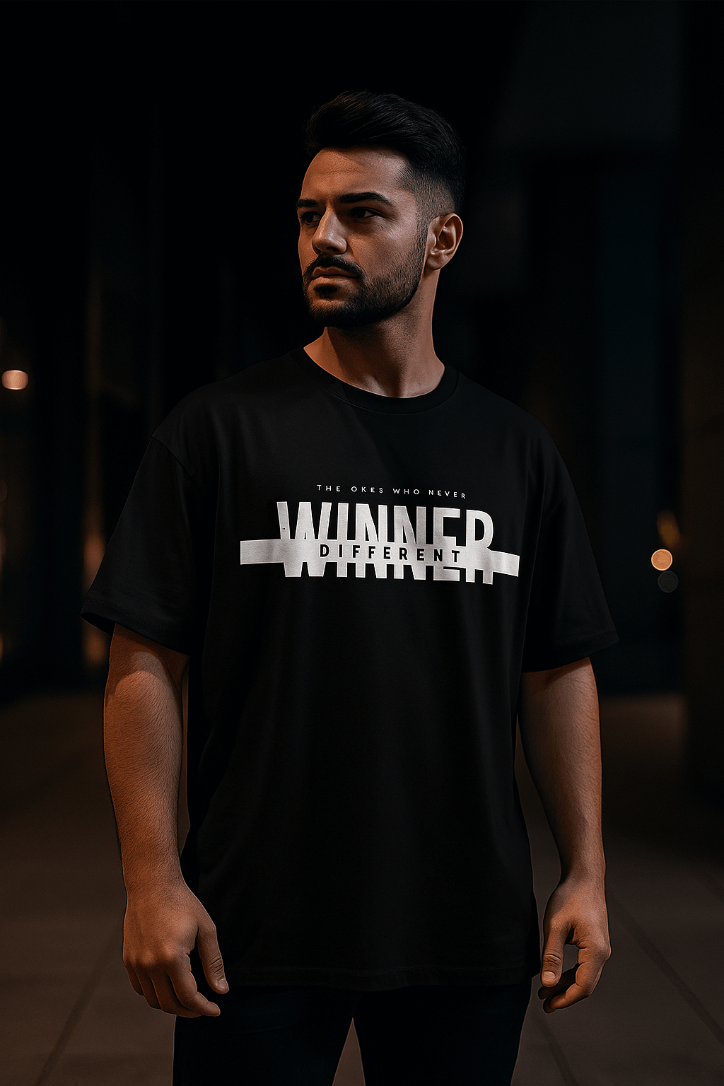 Winner Oversized Graphic T-Shirt