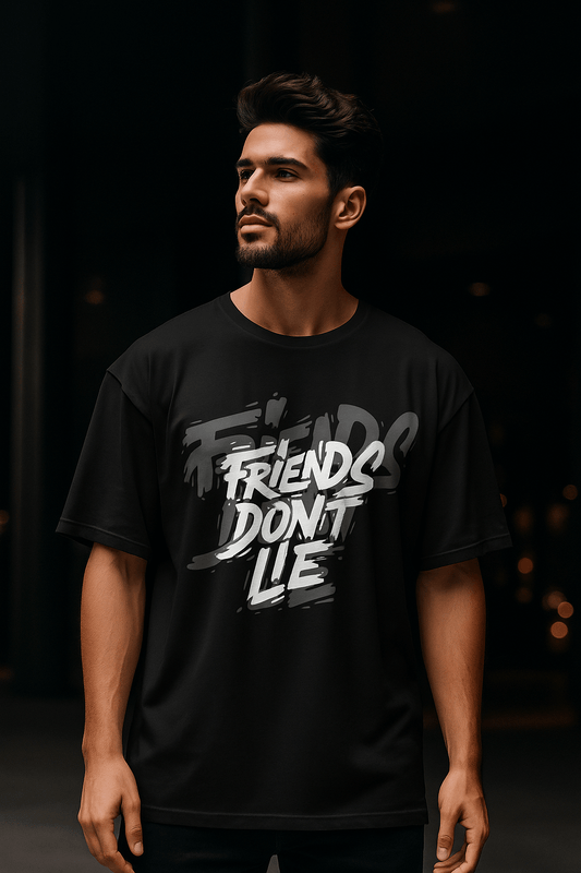 Friend Don’t Lie Oversized Drop-Shoulder T-Shirt