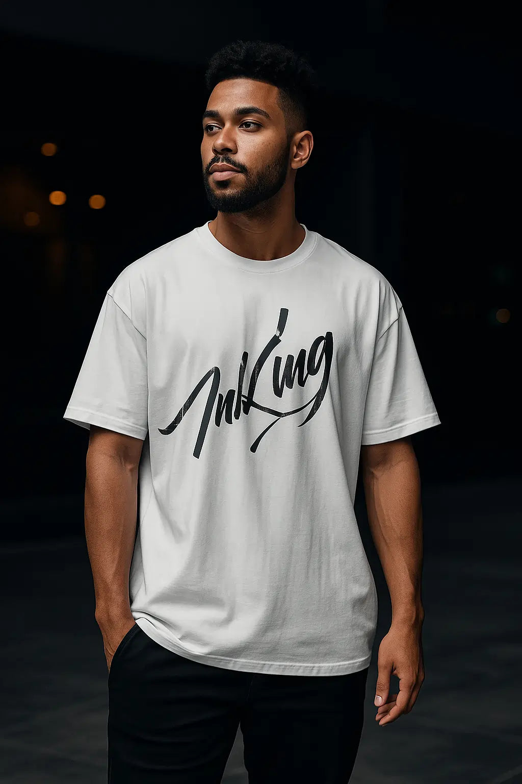 Im King Graphic Printed Oversized T-shirt