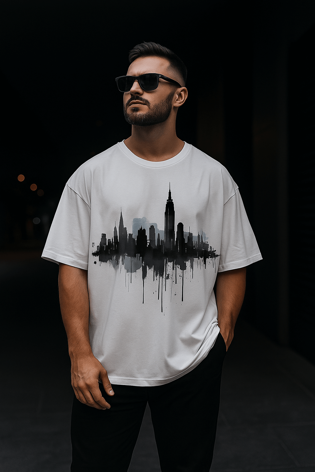 Amazing City – Graphic Printed Oversized T-shirt