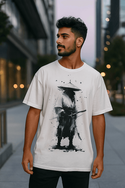 Samurai Graphic Printed Oversized T-shirt
