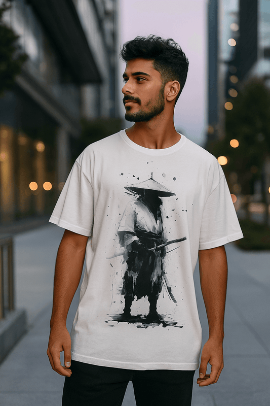 Samurai Graphic Printed Oversized T-shirt